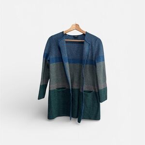 Talbots striped pure wool Cardigan size LP